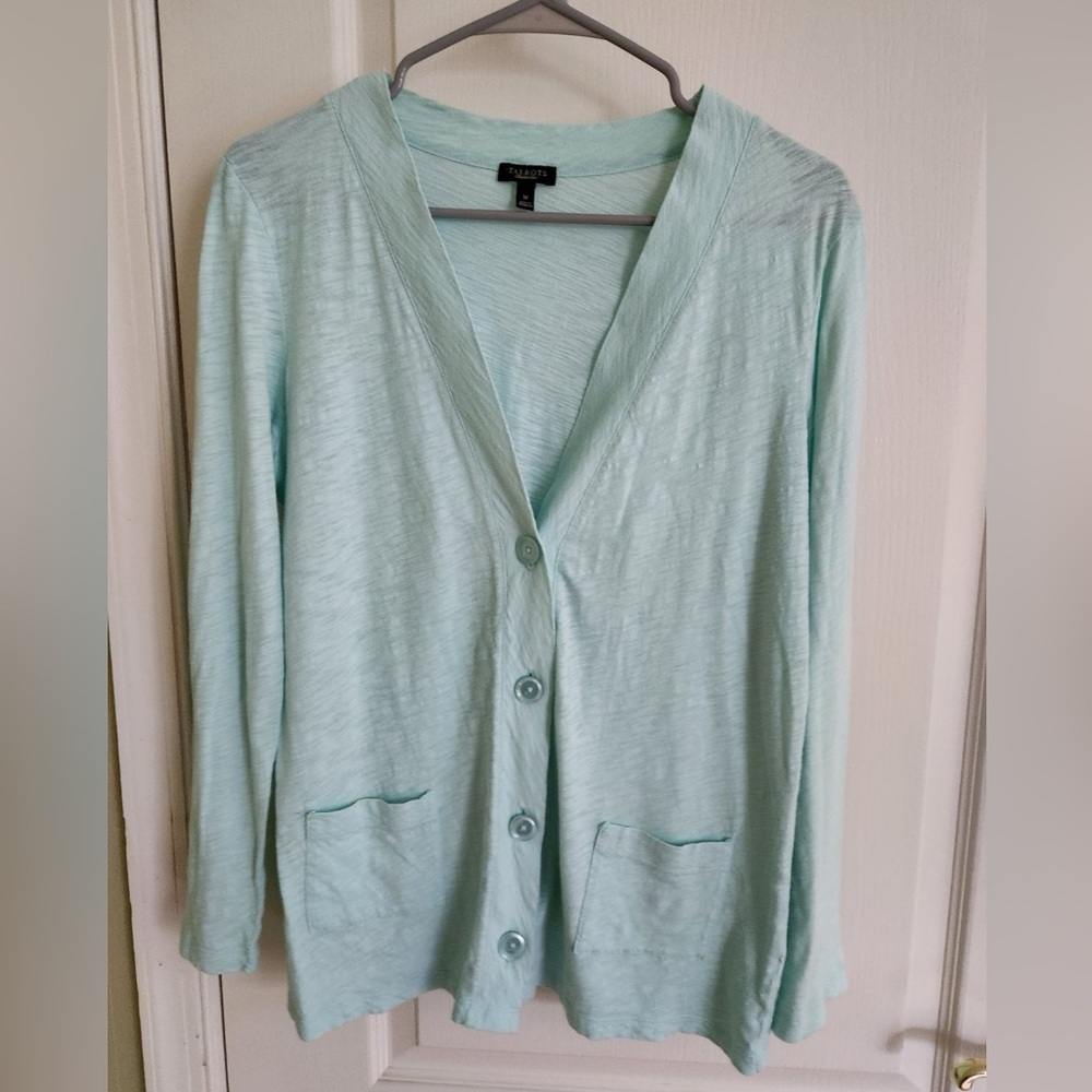 Mint blue cardigan